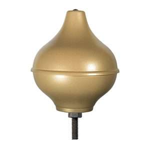 Pomolo in alluminio gold 130 mm