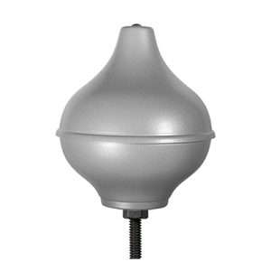 Pomolo in alluminio silver 130 mm