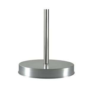 Base alluminio satinato a 1 sede