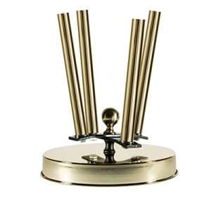 Base acciaio inox oro ASI 430 a 4 sedi