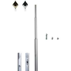 Pennone per bandiere a fune interna in alluminio anodizzato 600 cm
