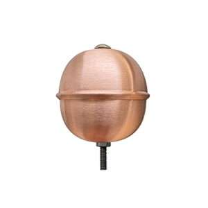 Pomolo sferico in rame per aste per bandiere da esterno 70 mm