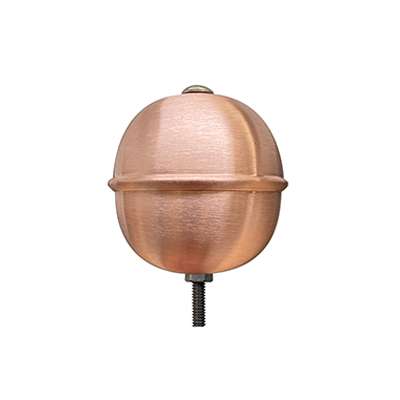 Pomolo sferico in rame per aste per bandiere da esterno 70 mm