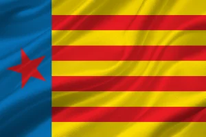 Bandiera Estelada Valenciana Roja