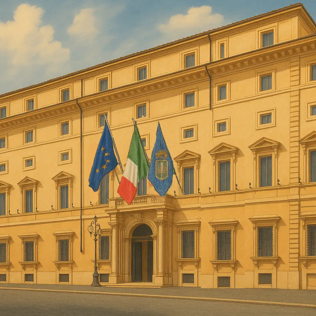 Le bandiere, i vessilli e i gonfaloni tradizionali delle Regioni, delle province e dei Comuni o delle Aziende devono affiancare la bandiera della Repubblica. Avremo quindi a sinistra dell'osservatore la bandiera europea, quella italiana al centro e a destra la bandiera della Regione/Provincia/Comune/Azienda.