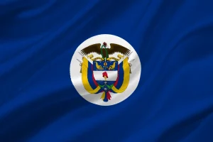 Bandiera Colombia di bompresso