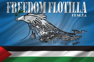 Bandiera Ufficiale Freedom Flotilla Italia