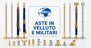 Aste in velluto e militari