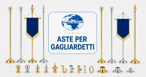 Aste per gagliardetti
