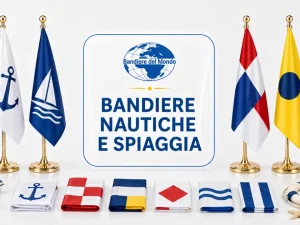 Bandiere nautiche e spiaggia