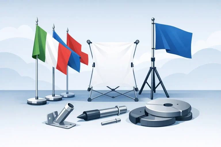 Accessori per esposizione bandiere: cosa serve