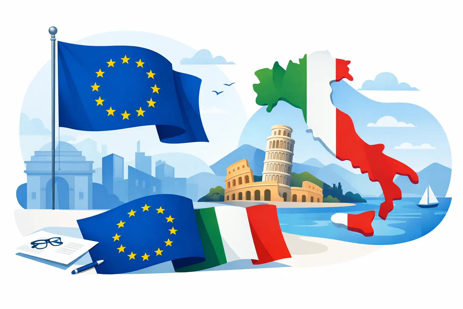 Guida alla bandiera europea ufficiale in Italia